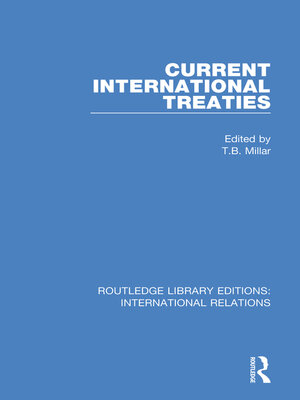 cover image of Current International Treaties